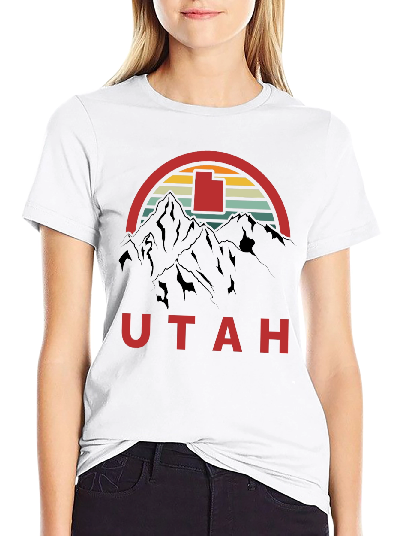 Utah Mountain Retro Graphic Tee