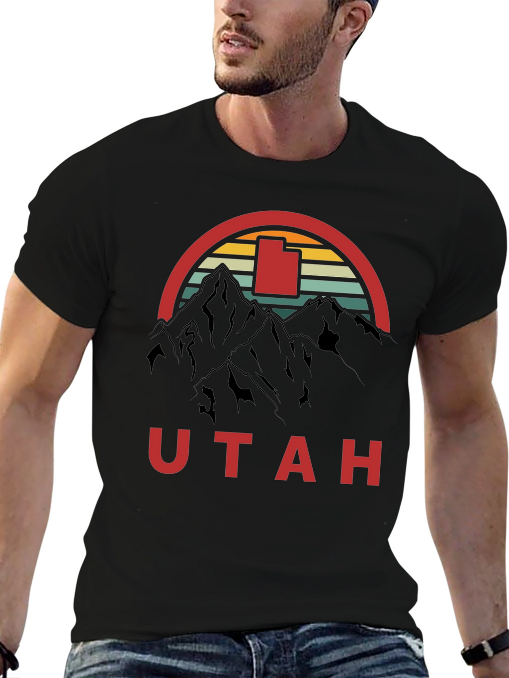 Utah Mountain Retro Graphic Tee