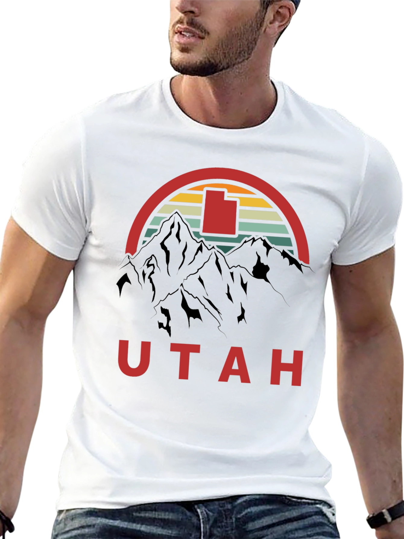 Utah Mountain Retro Graphic Tee