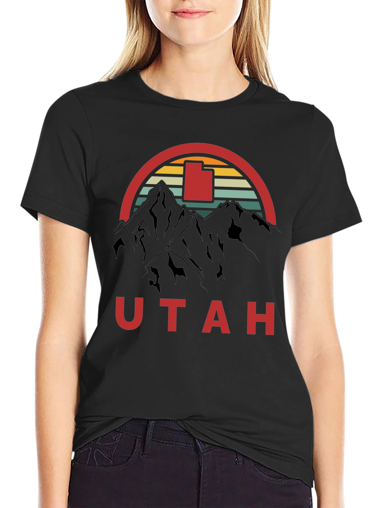 Utah Mountain Retro Graphic Tee