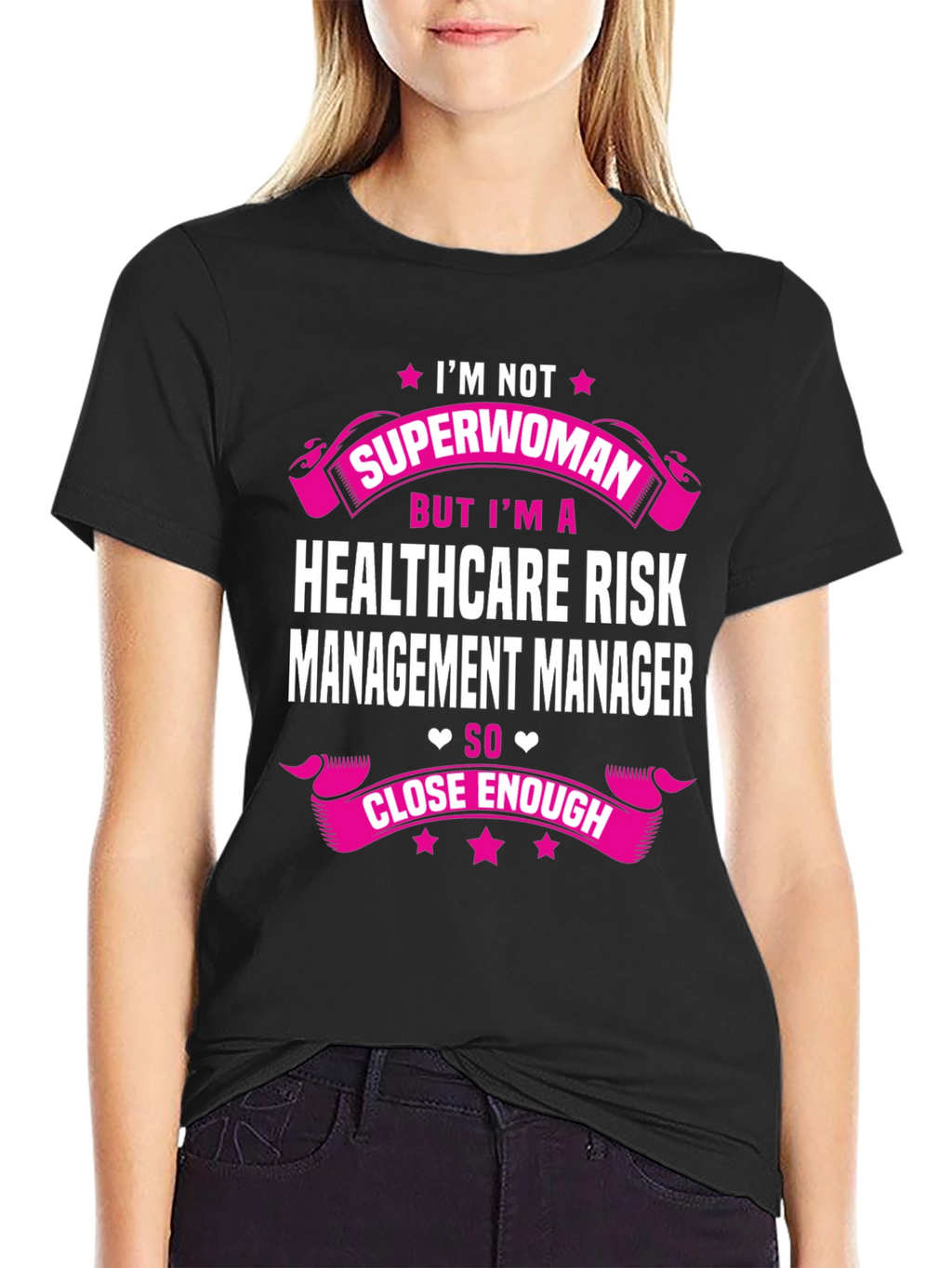 Healthcare Risk Manager Superwoman T-Shirt