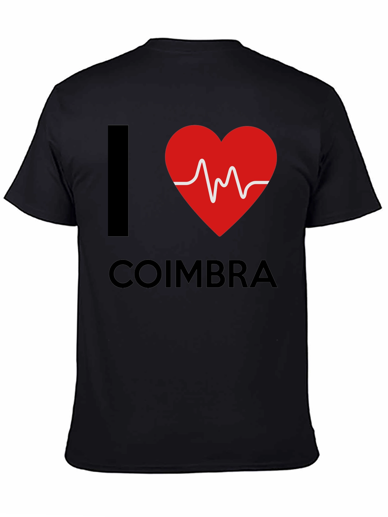I Heart Coimbra Graphic T-Shirt - Trendy Portugal Souvenir Tee