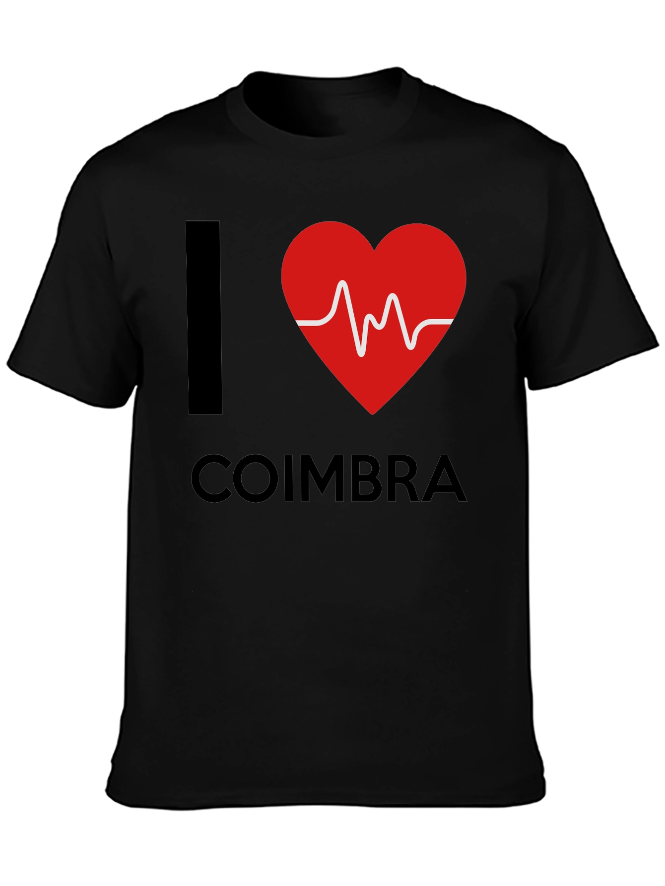 I Heart Coimbra Graphic T-Shirt - Trendy Portugal Souvenir Tee
