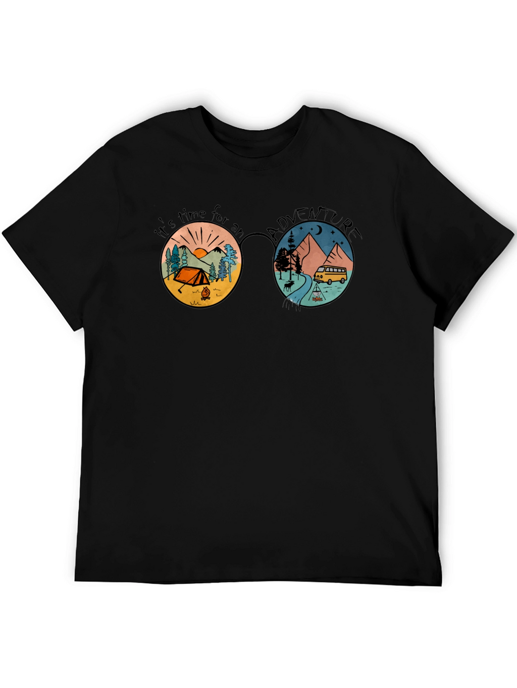 Adventure Time Graphic Tee - Camping & Travel Design
