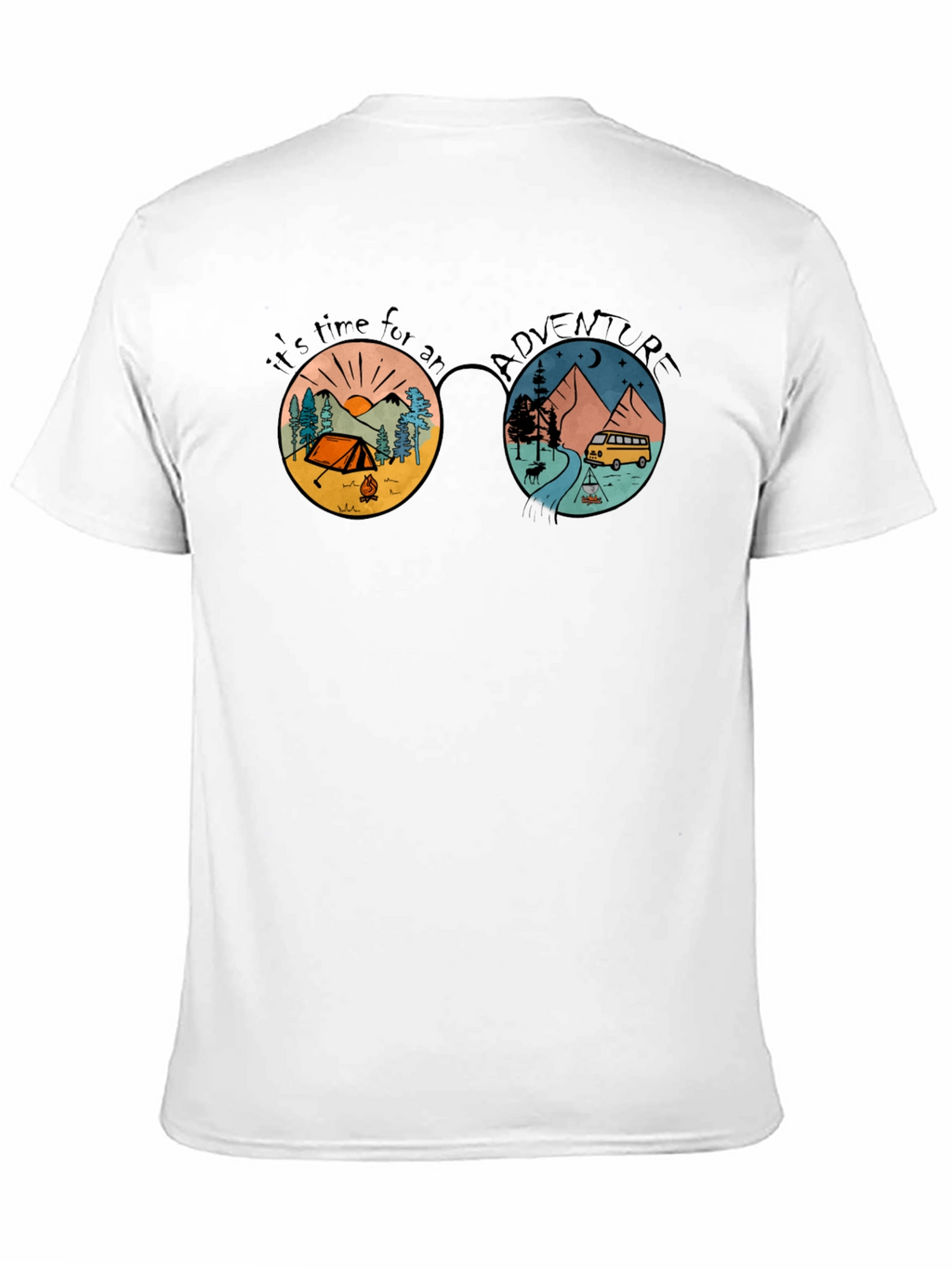 Adventure Time Graphic Tee - Camping & Travel Design