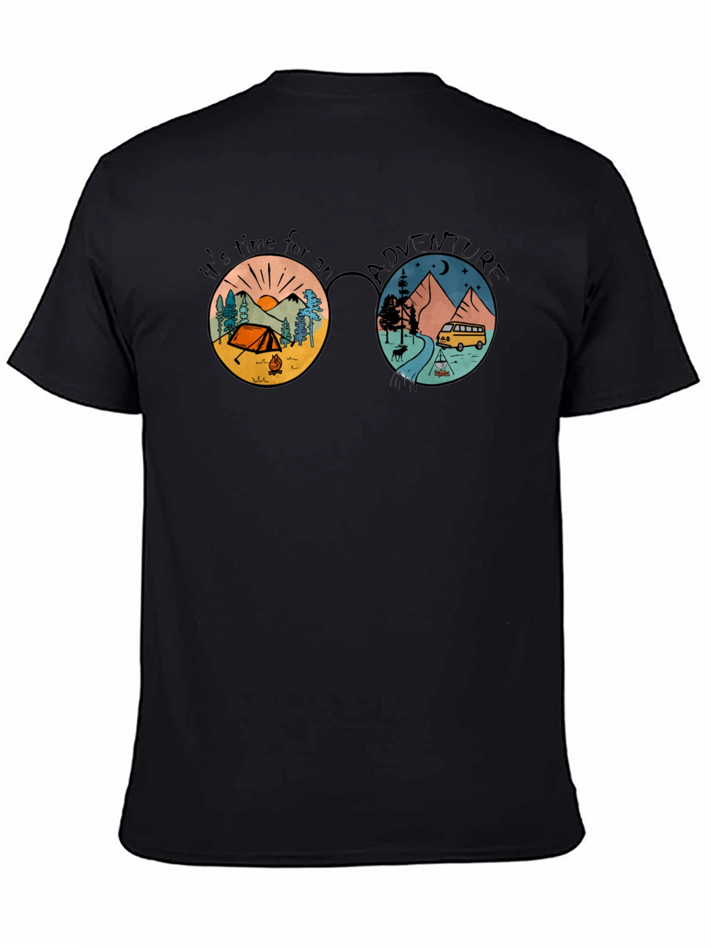 Adventure Time Graphic Tee - Camping & Travel Design