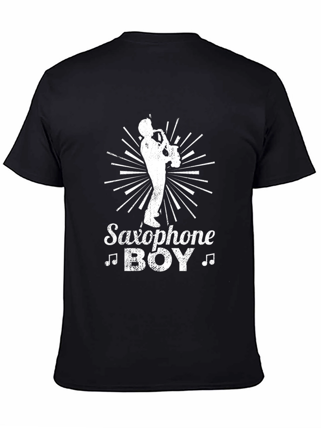 Saxophone Boy Graphic Tee - Music Lovers T-Shirt