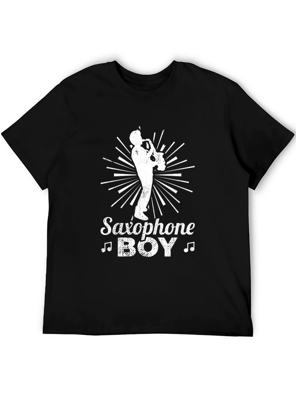 Saxophone Boy Graphic Tee - Music Lovers T-Shirt