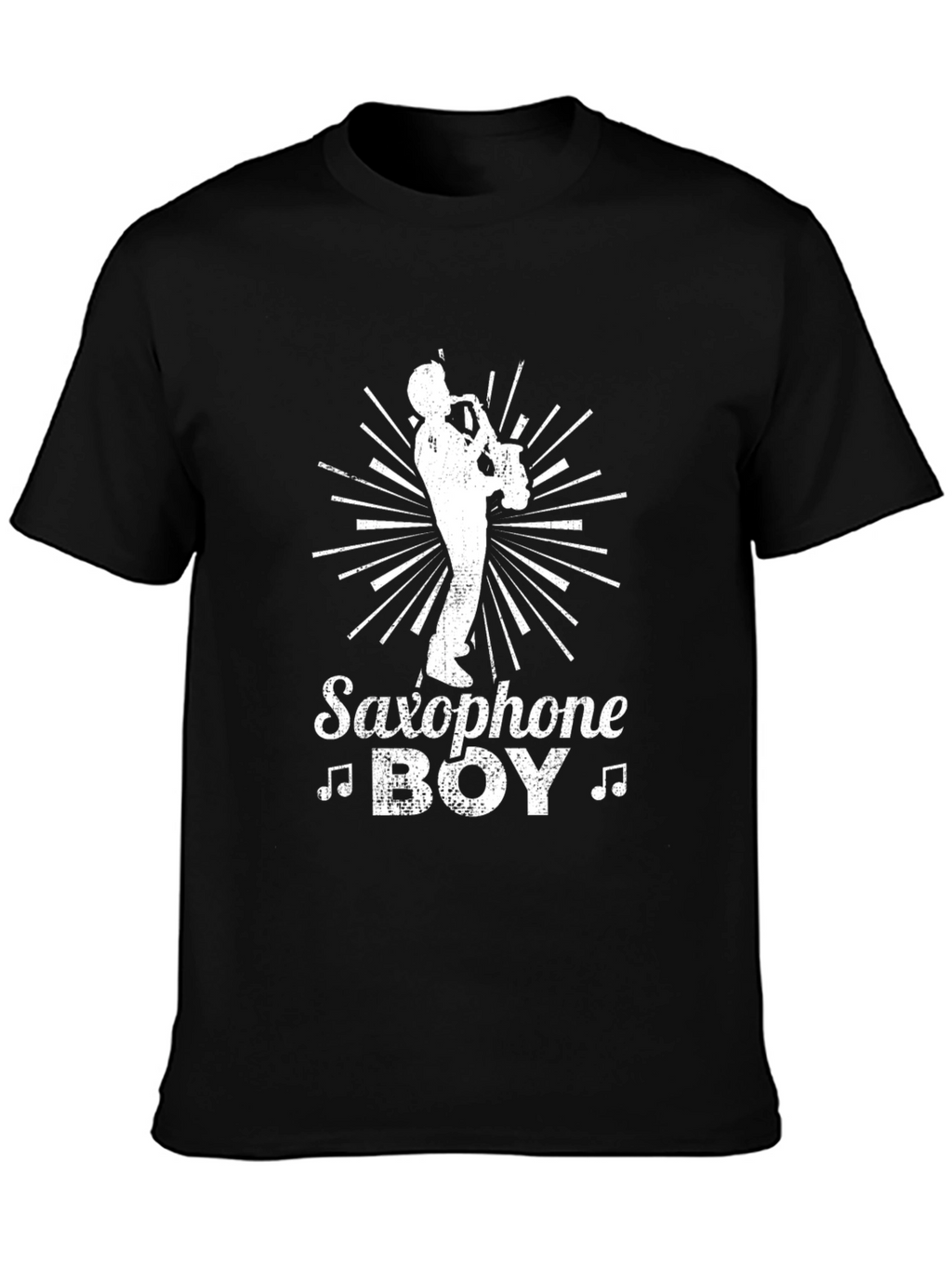 Saxophone Boy Graphic Tee - Music Lovers T-Shirt