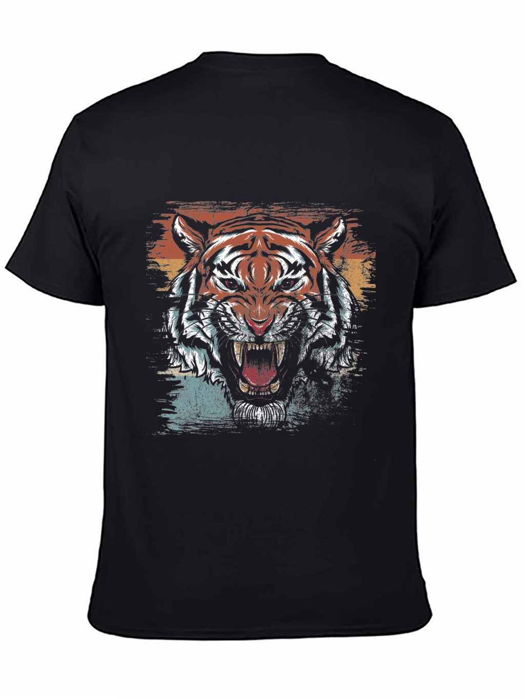 Roaring Tiger Graphic Tee - Mens Black T-Shirt