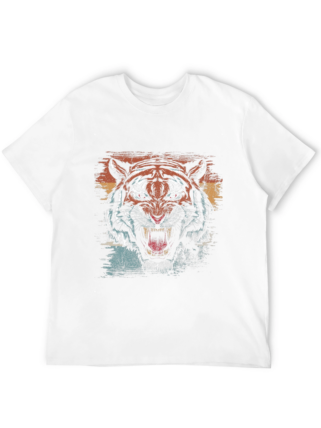 Roaring Tiger Graphic Tee - Mens Black T-Shirt