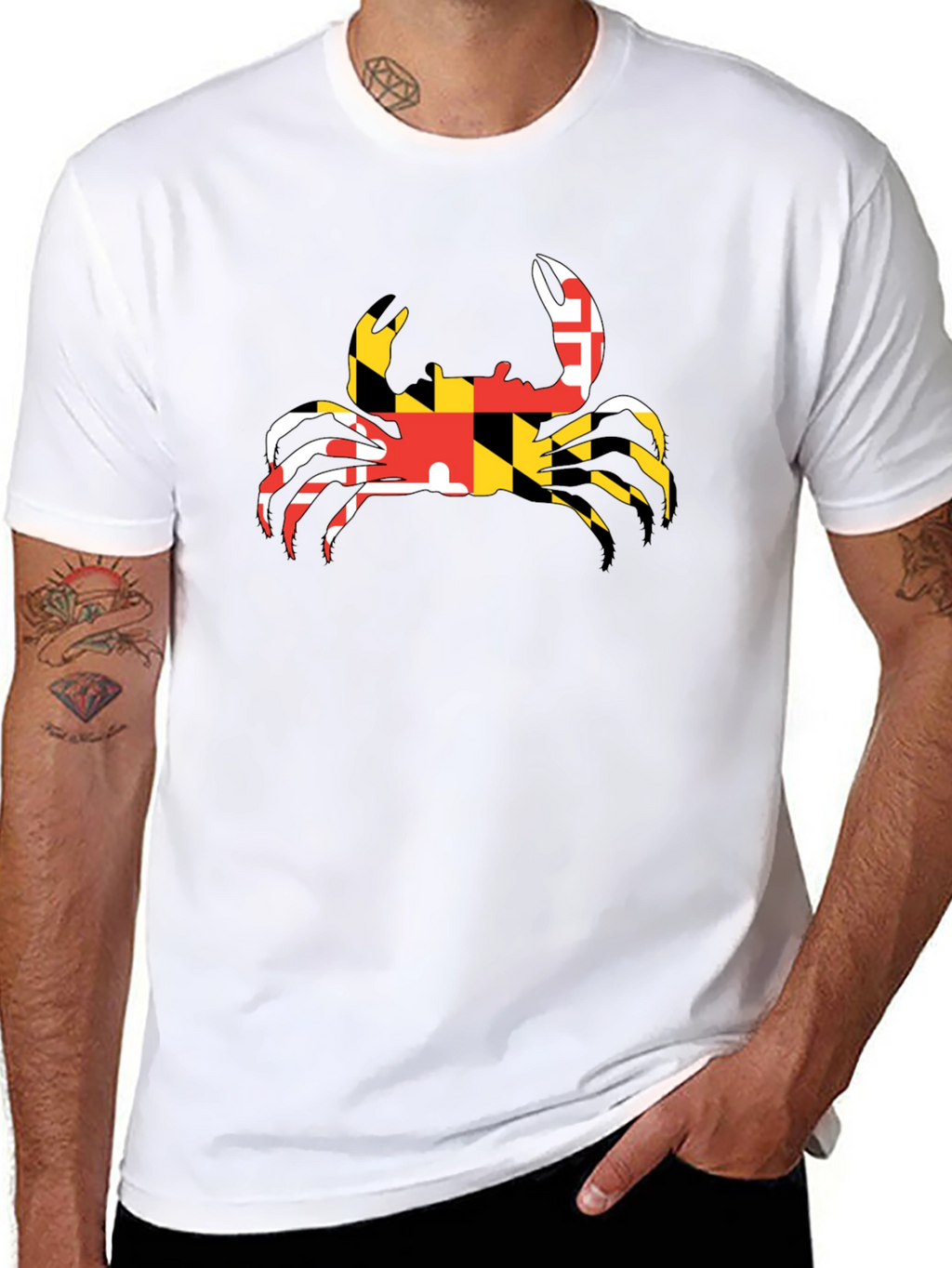 Maryland Crab T-Shirt - Black Graphic Tee