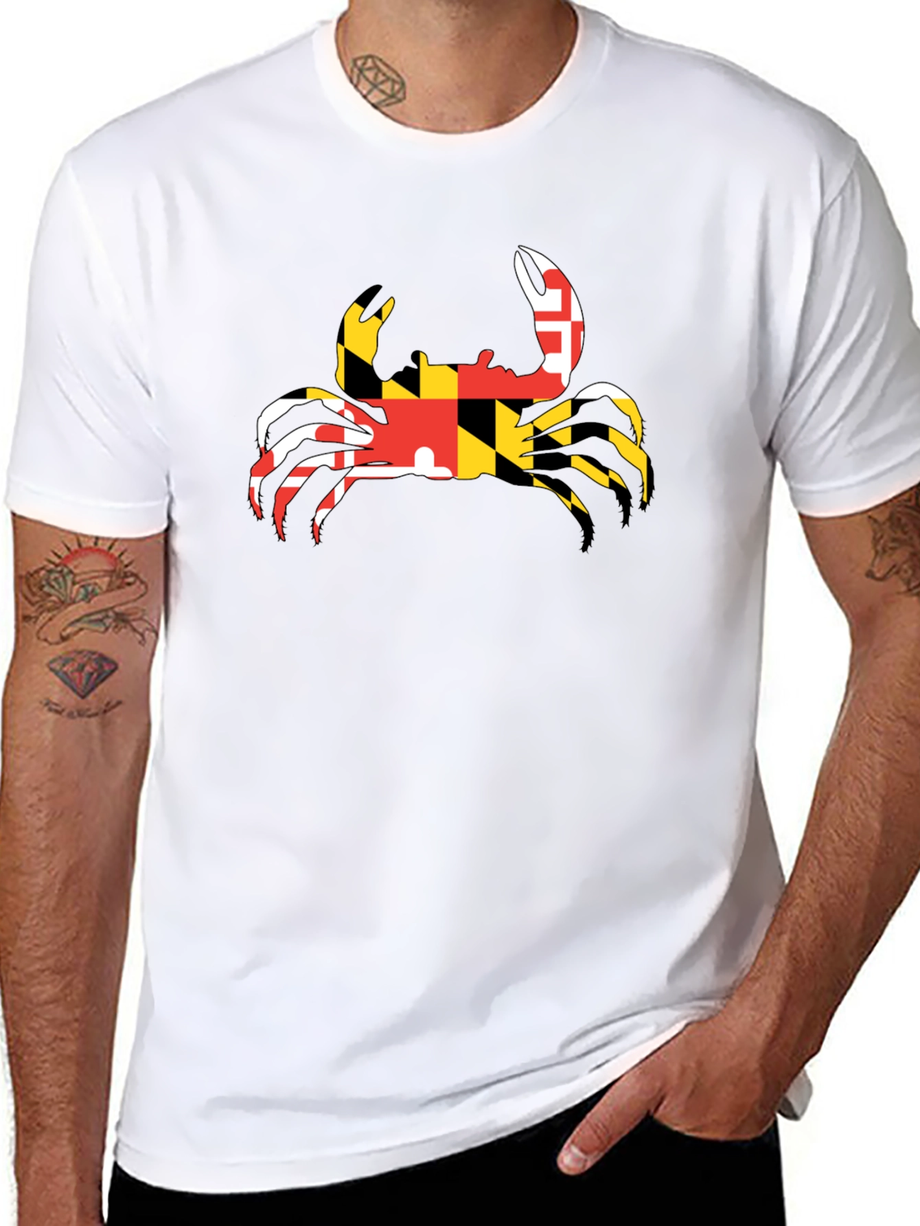 Maryland Crab T-Shirt - Black Graphic Tee
