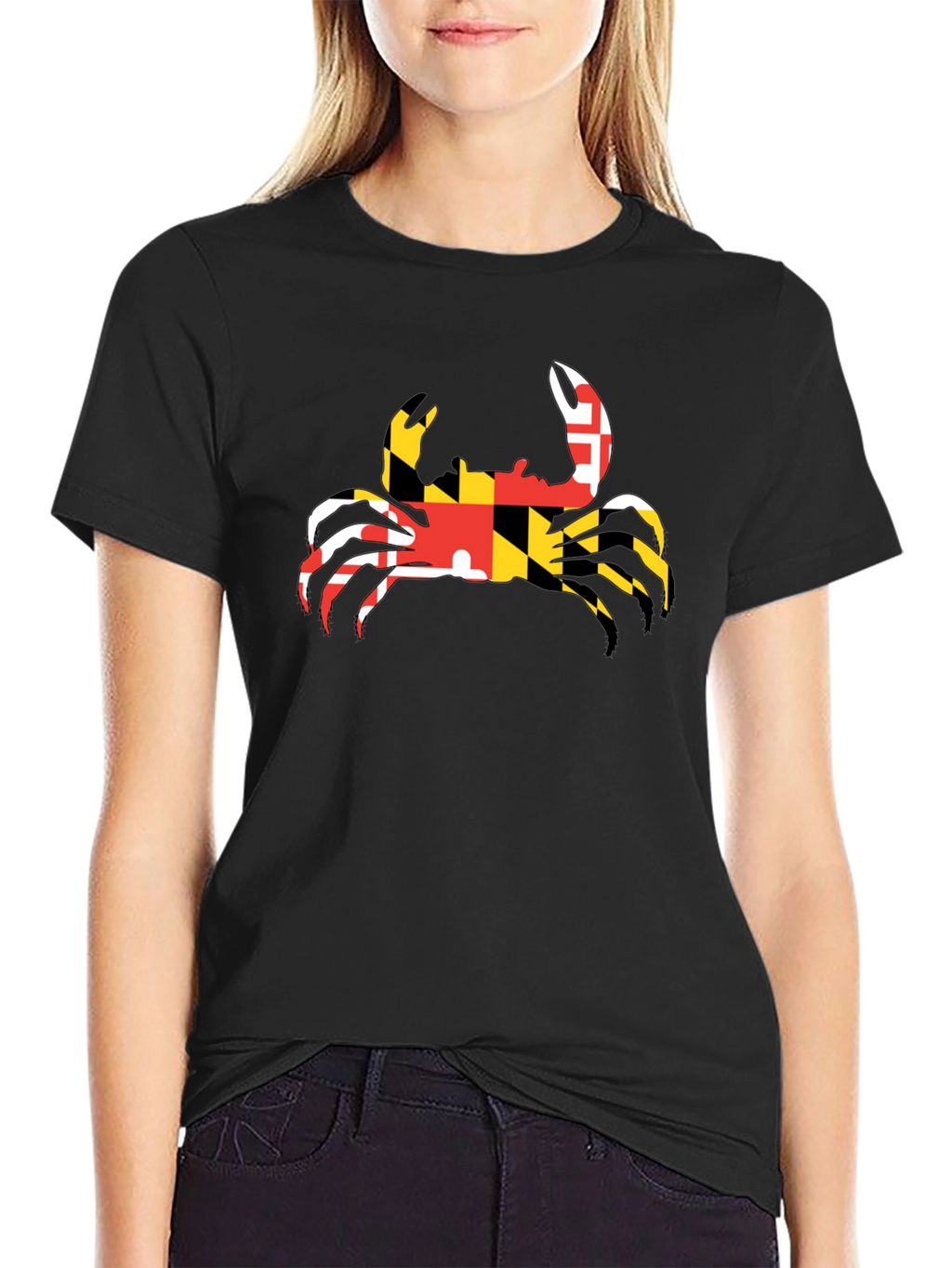 Maryland Crab T-Shirt - Black Graphic Tee