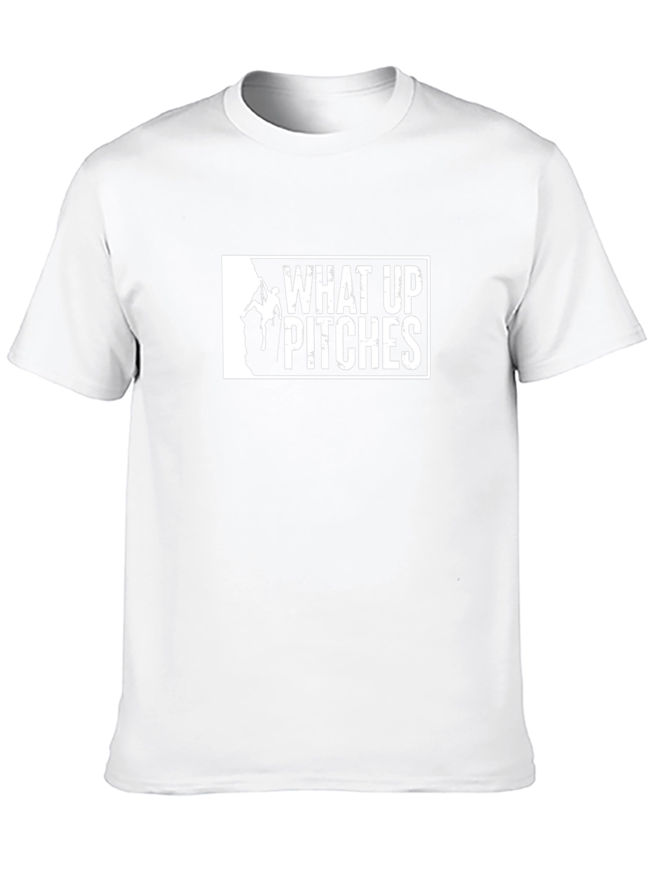 What Up Pitches Climbing Graphic T-Shirt