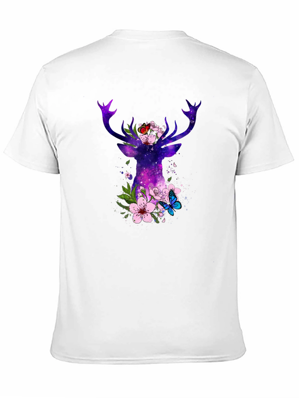 Galaxy Deer Floral T-Shirt