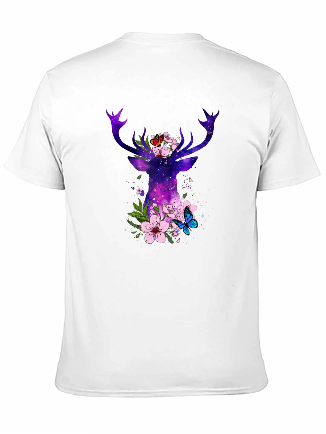 Galaxy Deer Floral T-Shirt