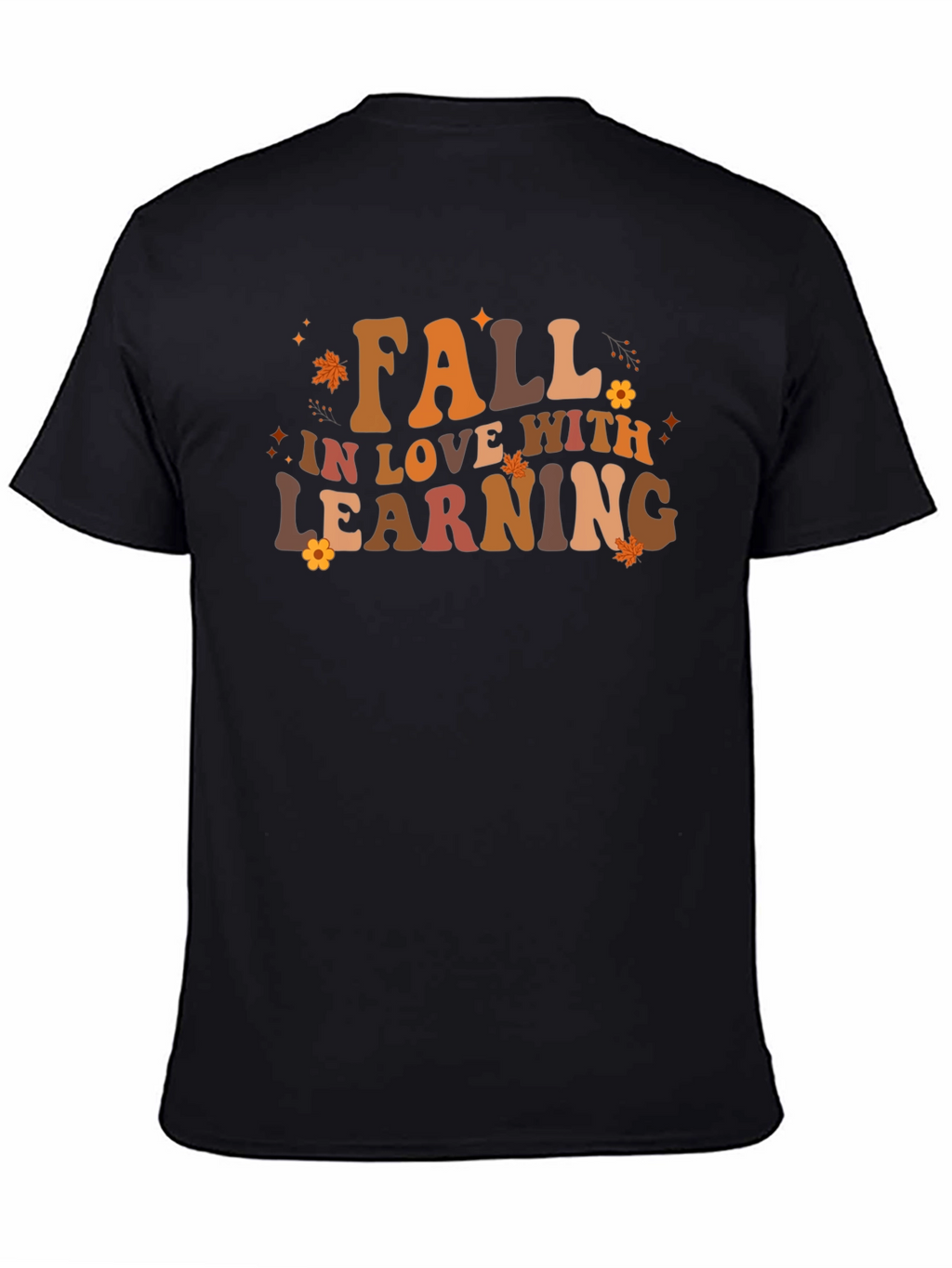 Fall In Love With Learning Black T-Shirt