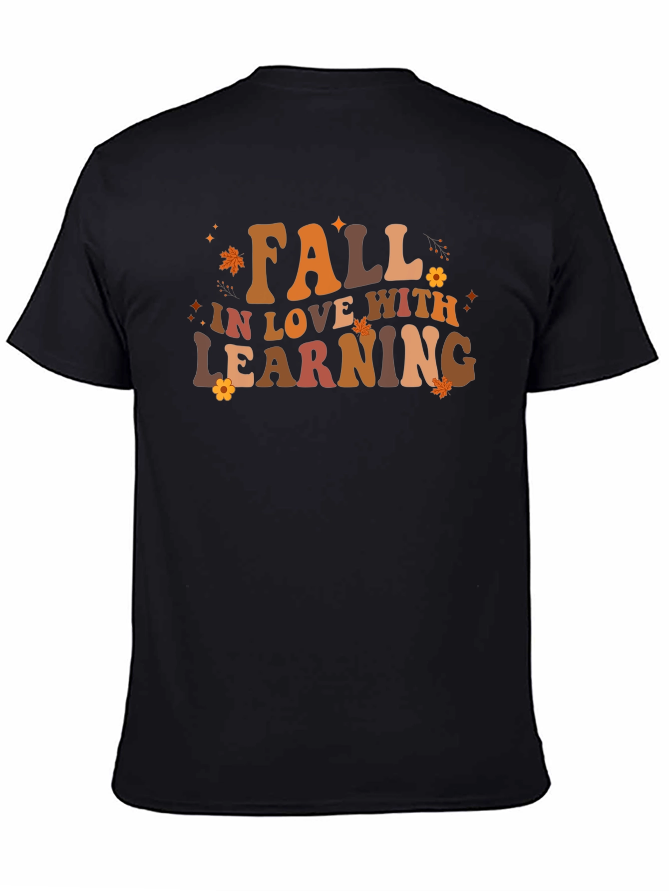 Fall In Love With Learning Black T-Shirt