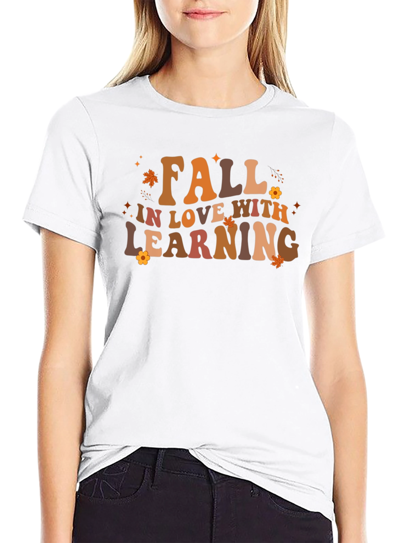 Fall In Love With Learning Black T-Shirt