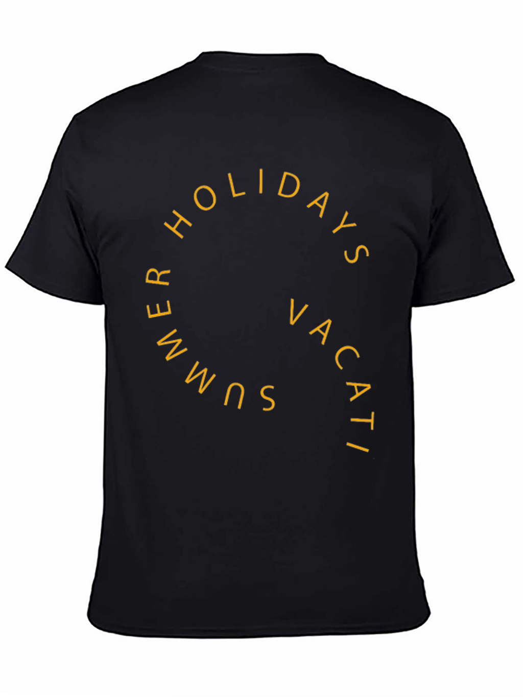 Summer Holiday Vacation T-Shirt - Black