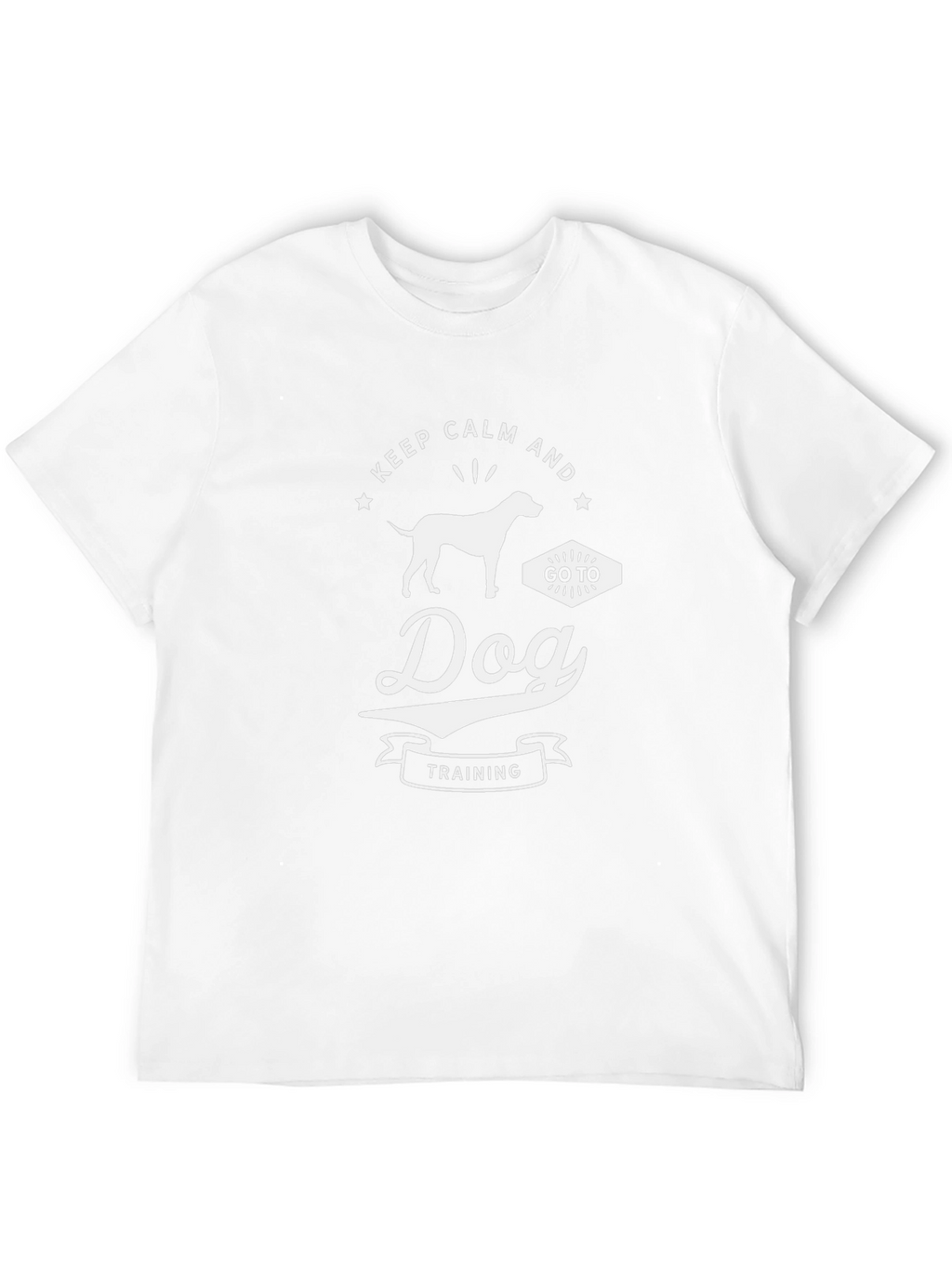 Keep Calm Dog Training Black T-Shirt