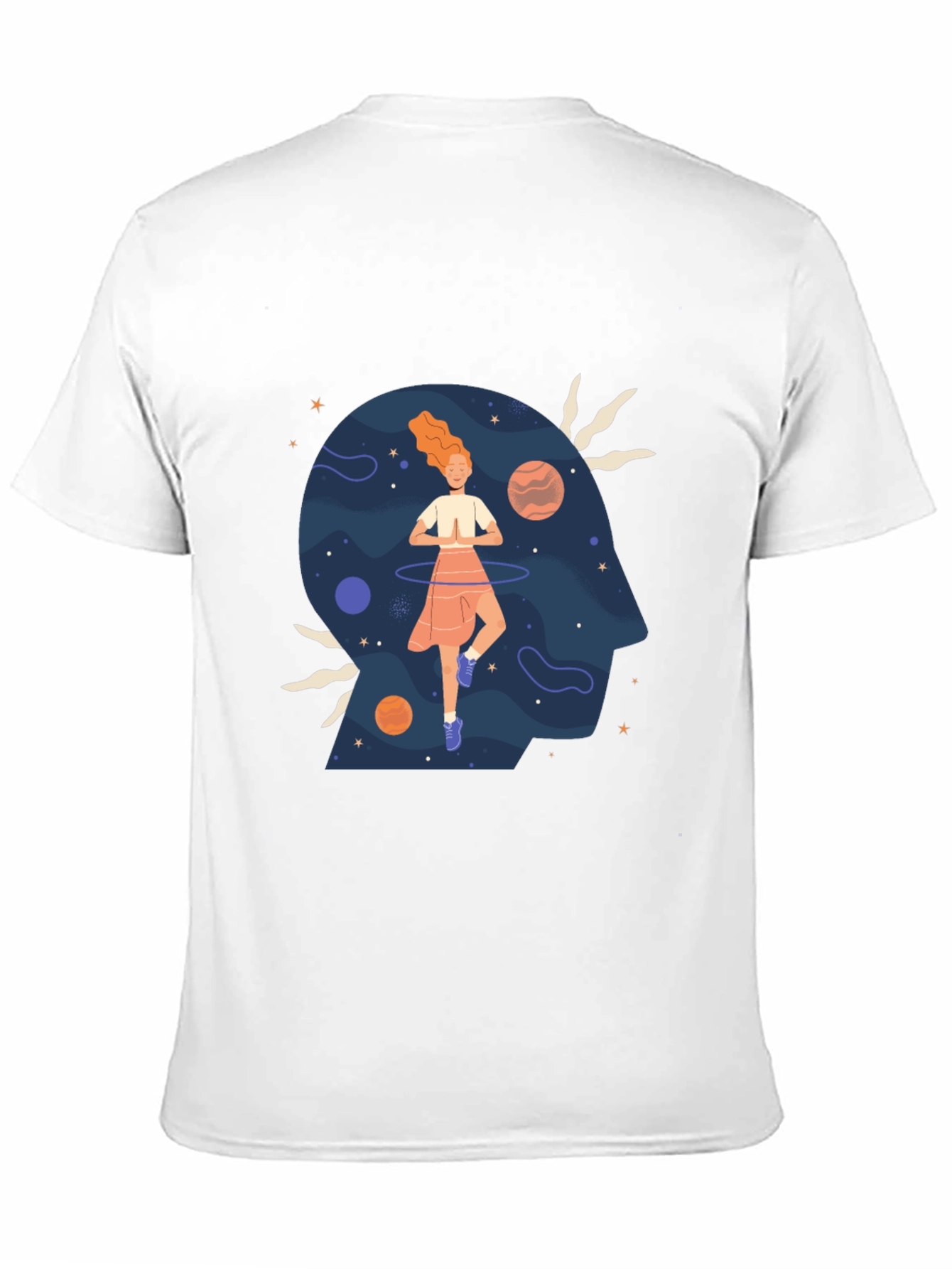 Mindful Universe Graphic Tee - Black Cotton