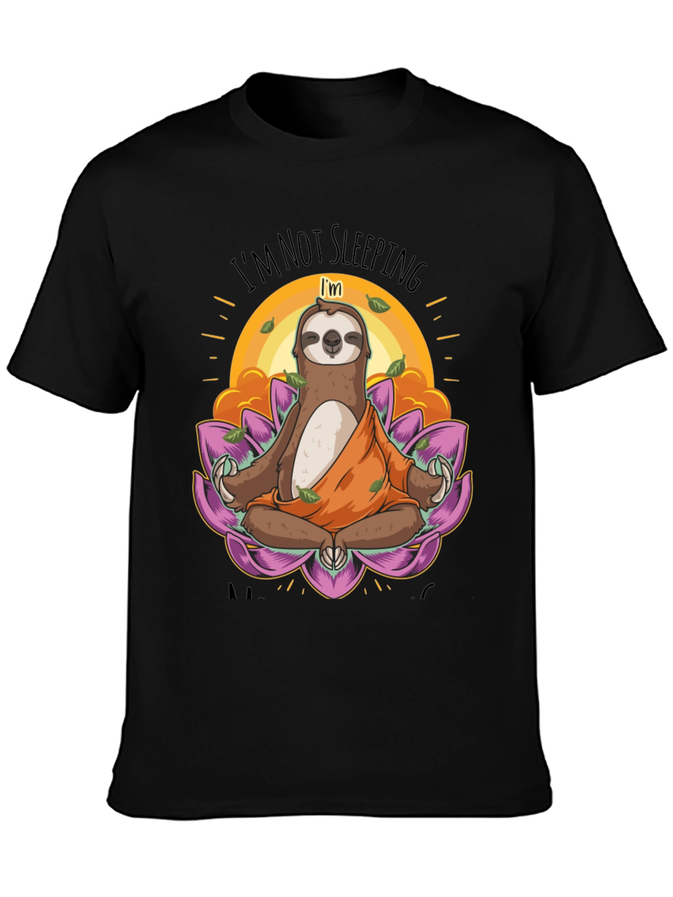 Meditating Sloth T-Shirt - Funny Yoga Tee