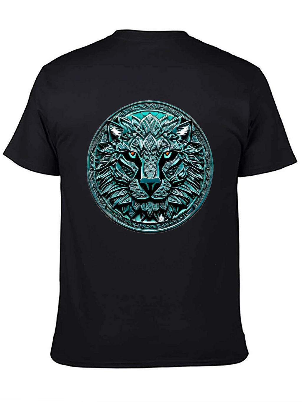 Wolf Graphic Tee - Round Emblem Design