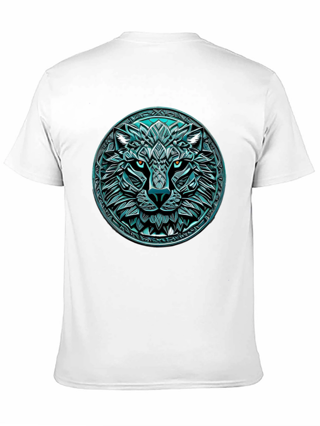 Wolf Graphic Tee - Round Emblem Design