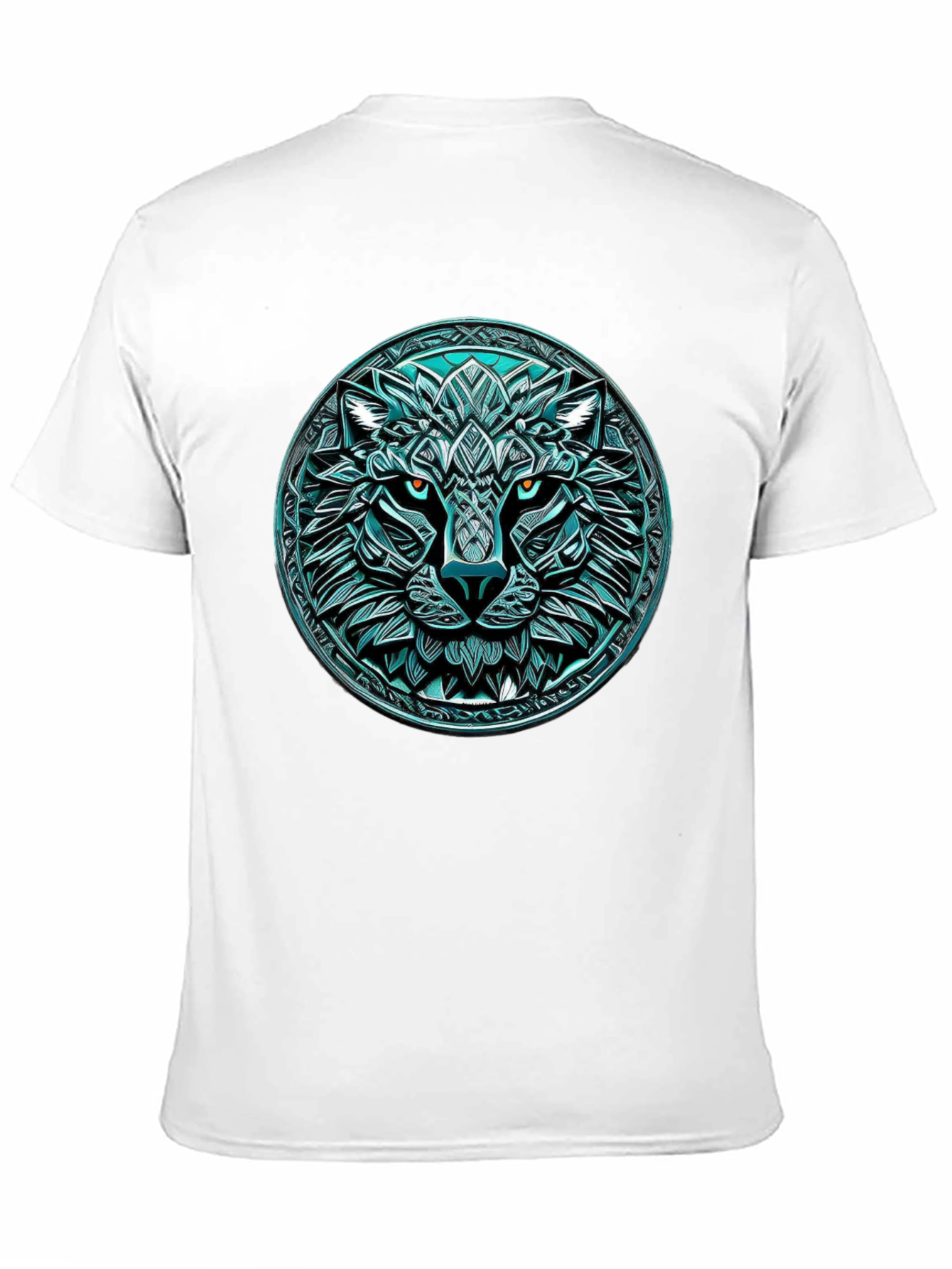 Wolf Graphic Tee - Round Emblem Design