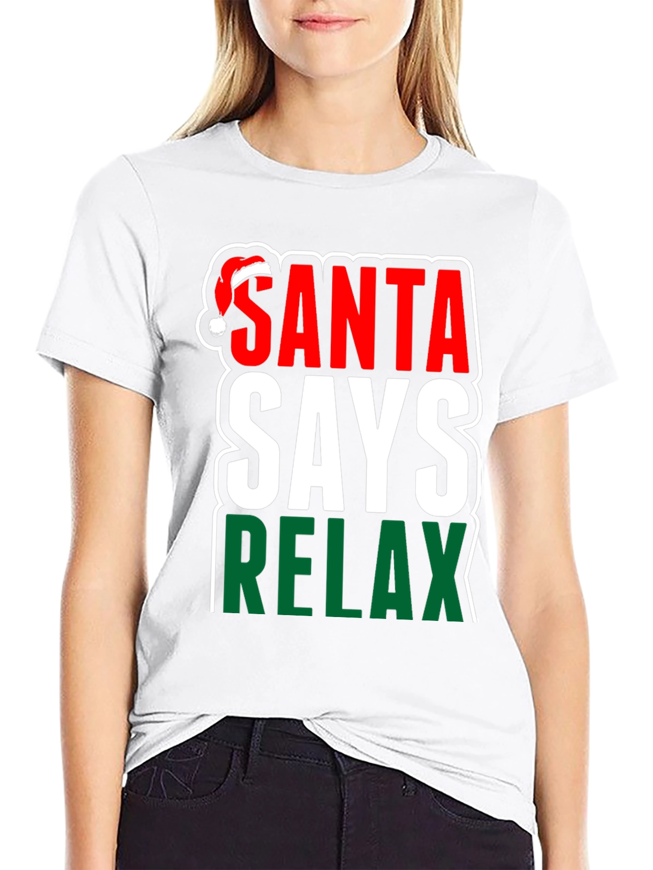 Santa Says Relax Holiday T-Shirt