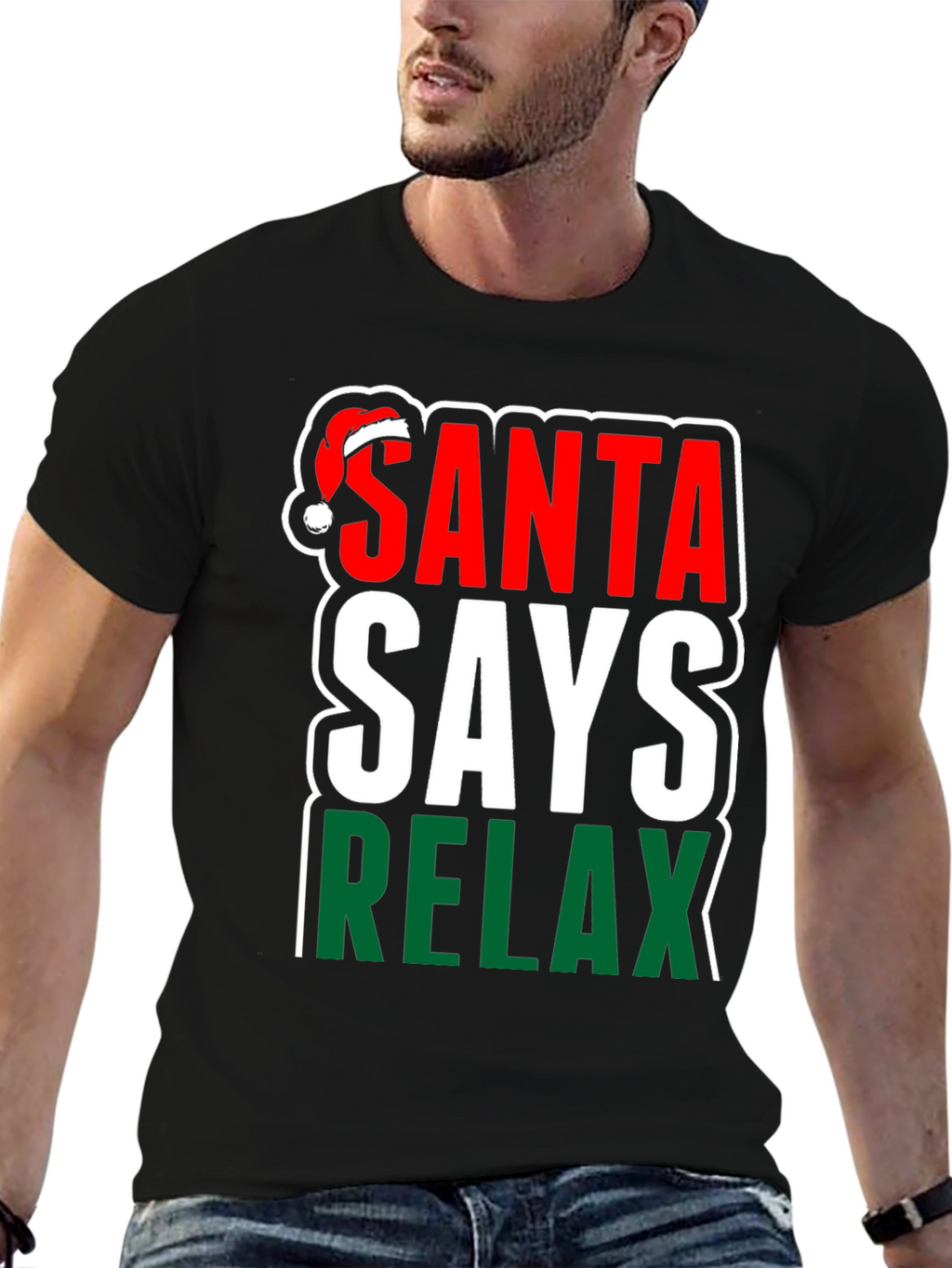 Santa Says Relax Holiday T-Shirt