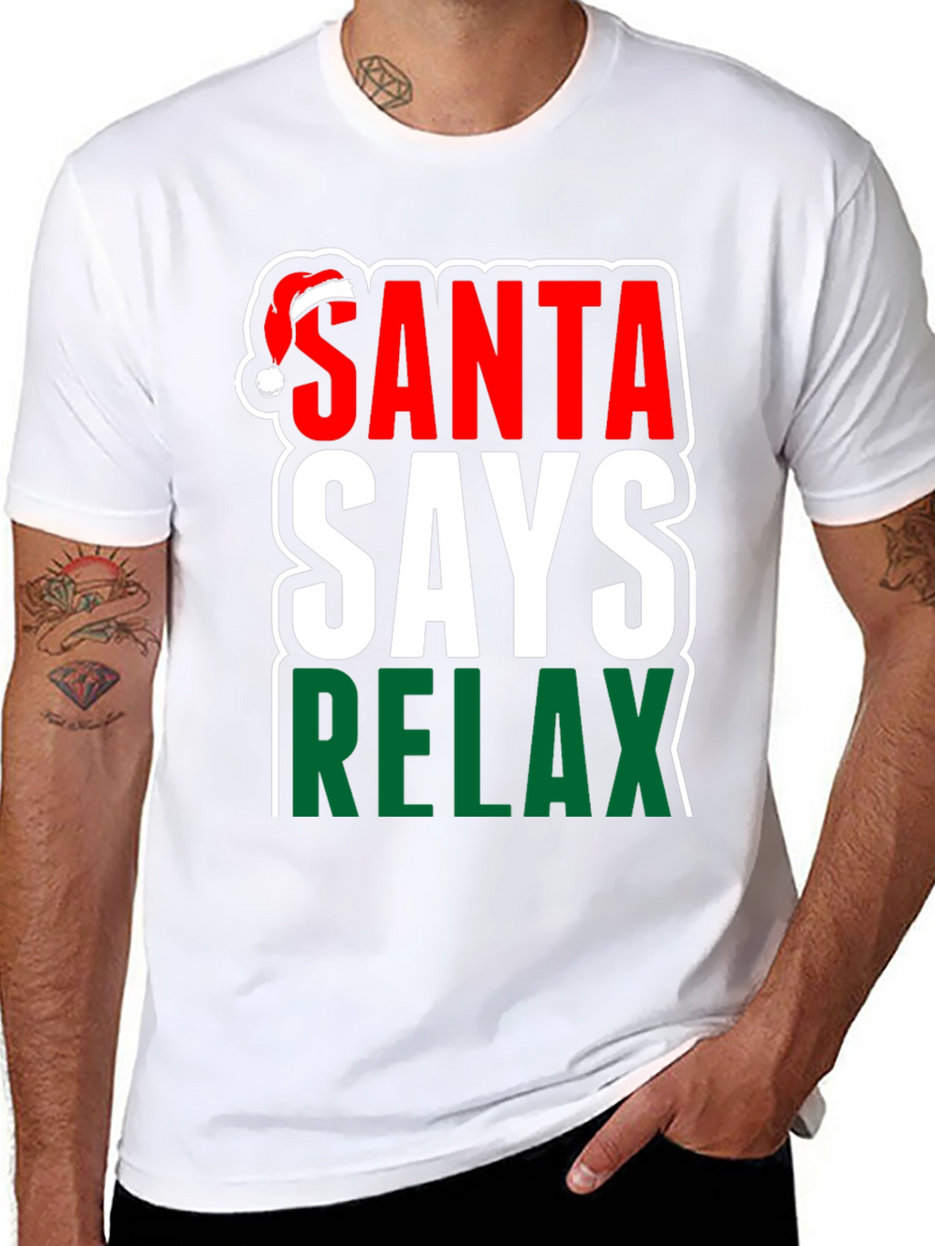 Santa Says Relax Holiday T-Shirt