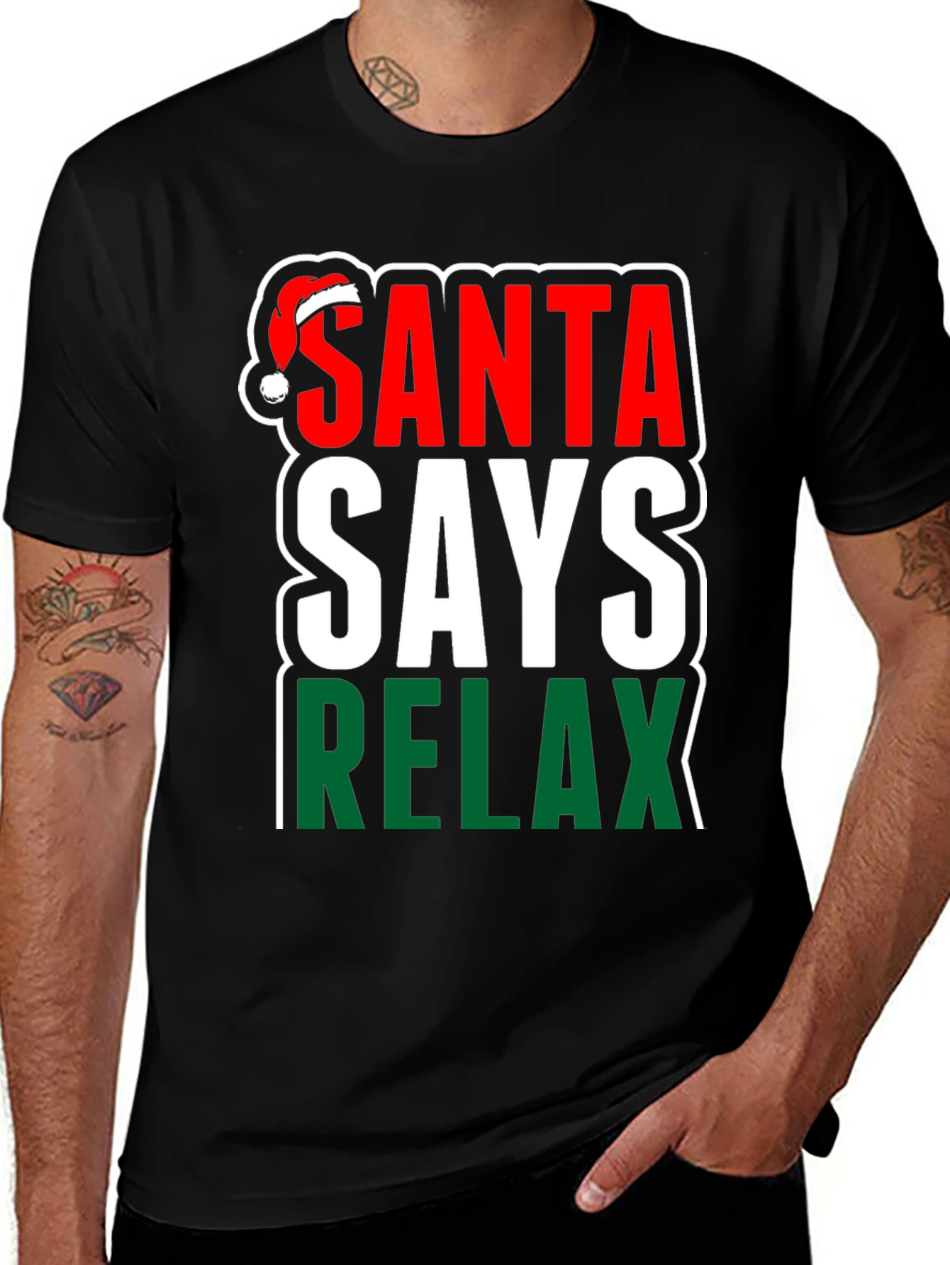 Santa Says Relax Holiday T-Shirt