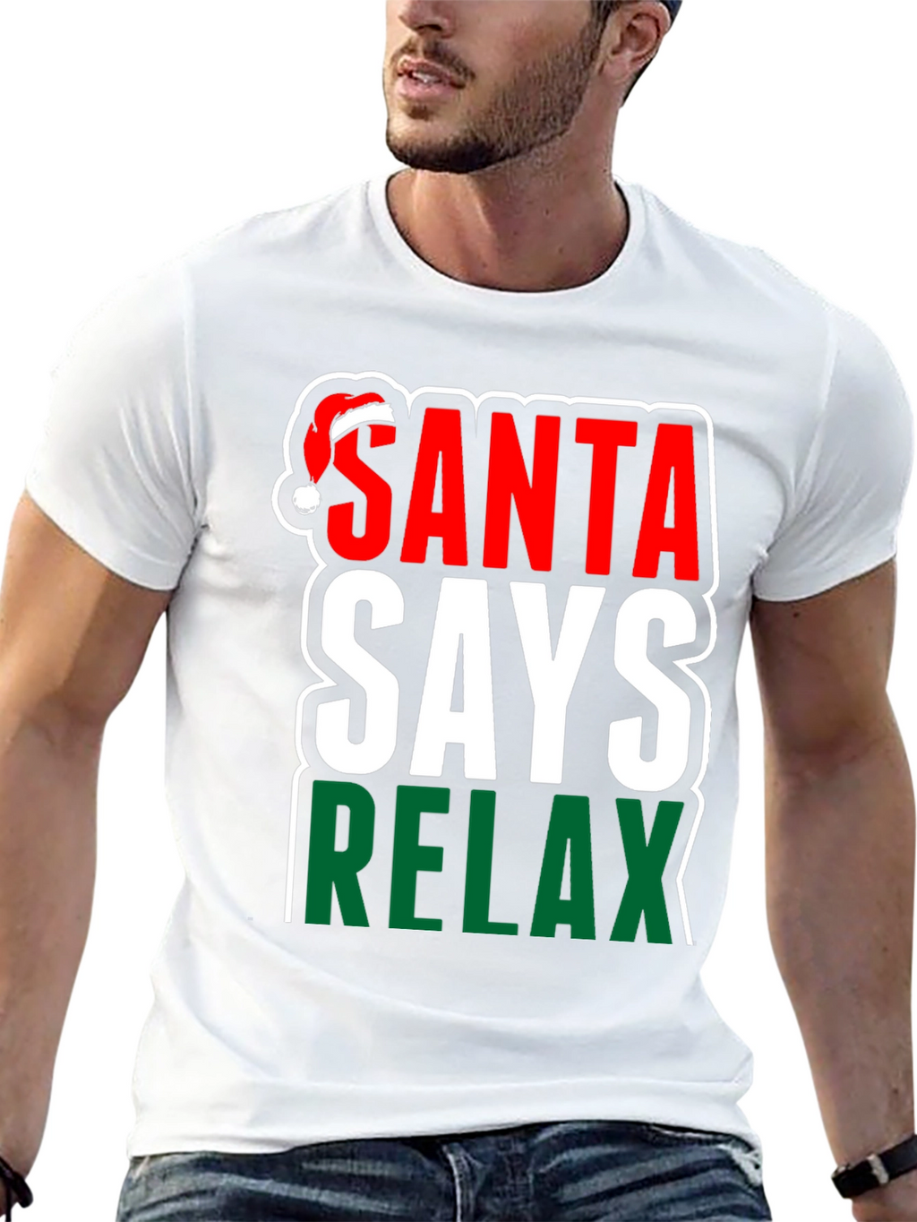 Santa Says Relax Holiday T-Shirt