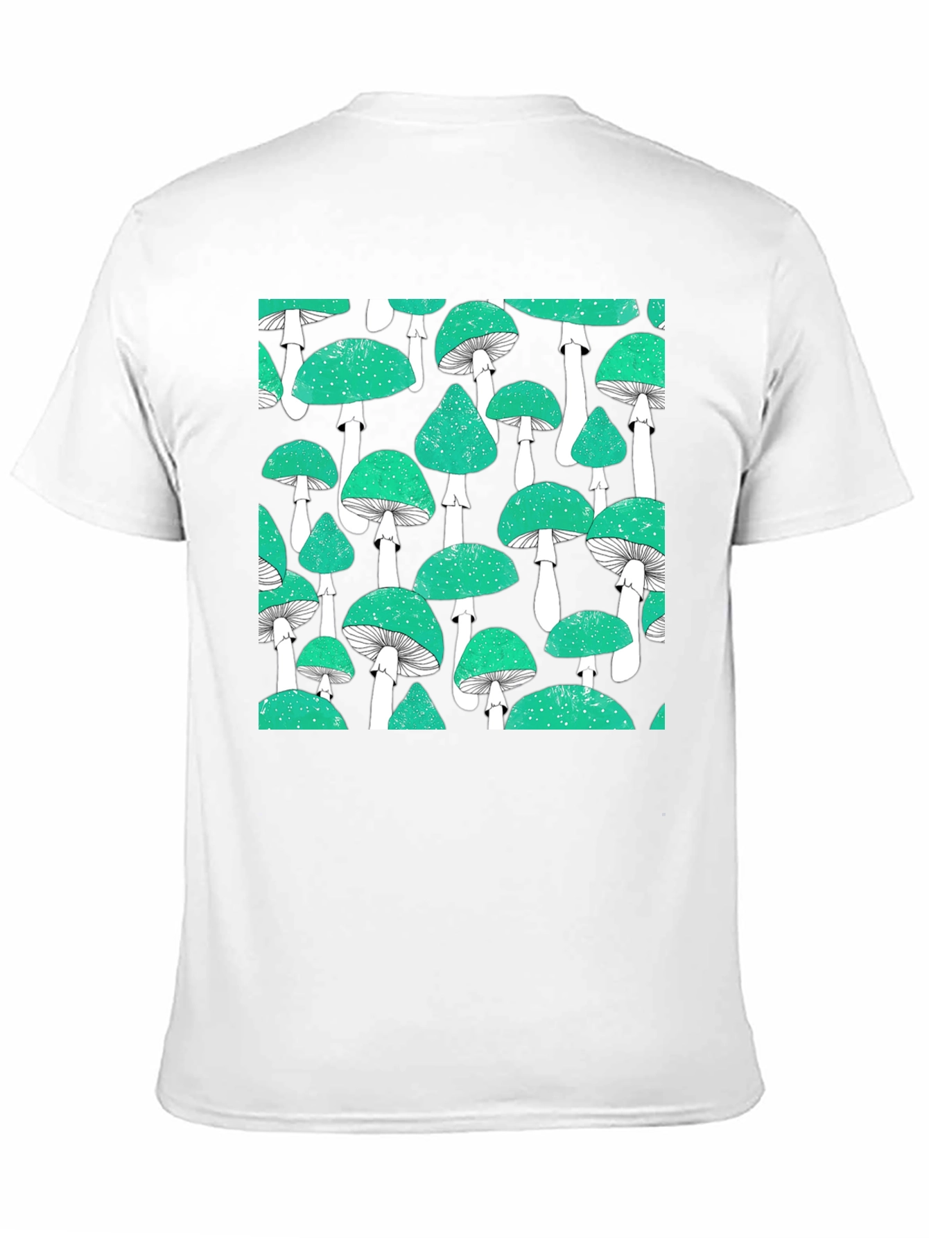 Mushroom Patterned T-Shirt