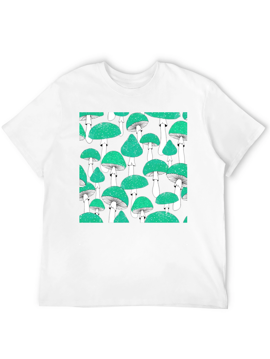 Mushroom Patterned T-Shirt