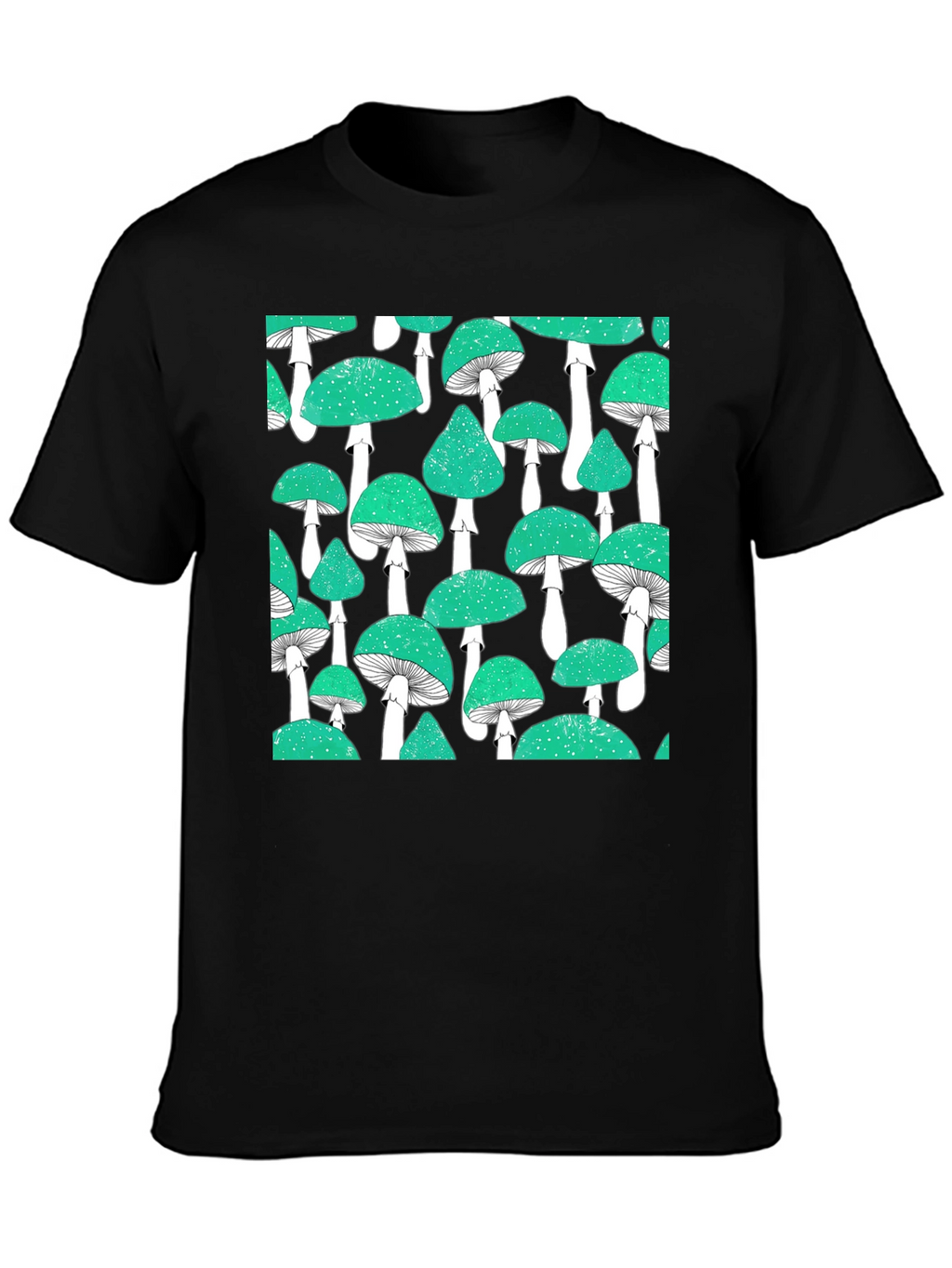 Mushroom Patterned T-Shirt