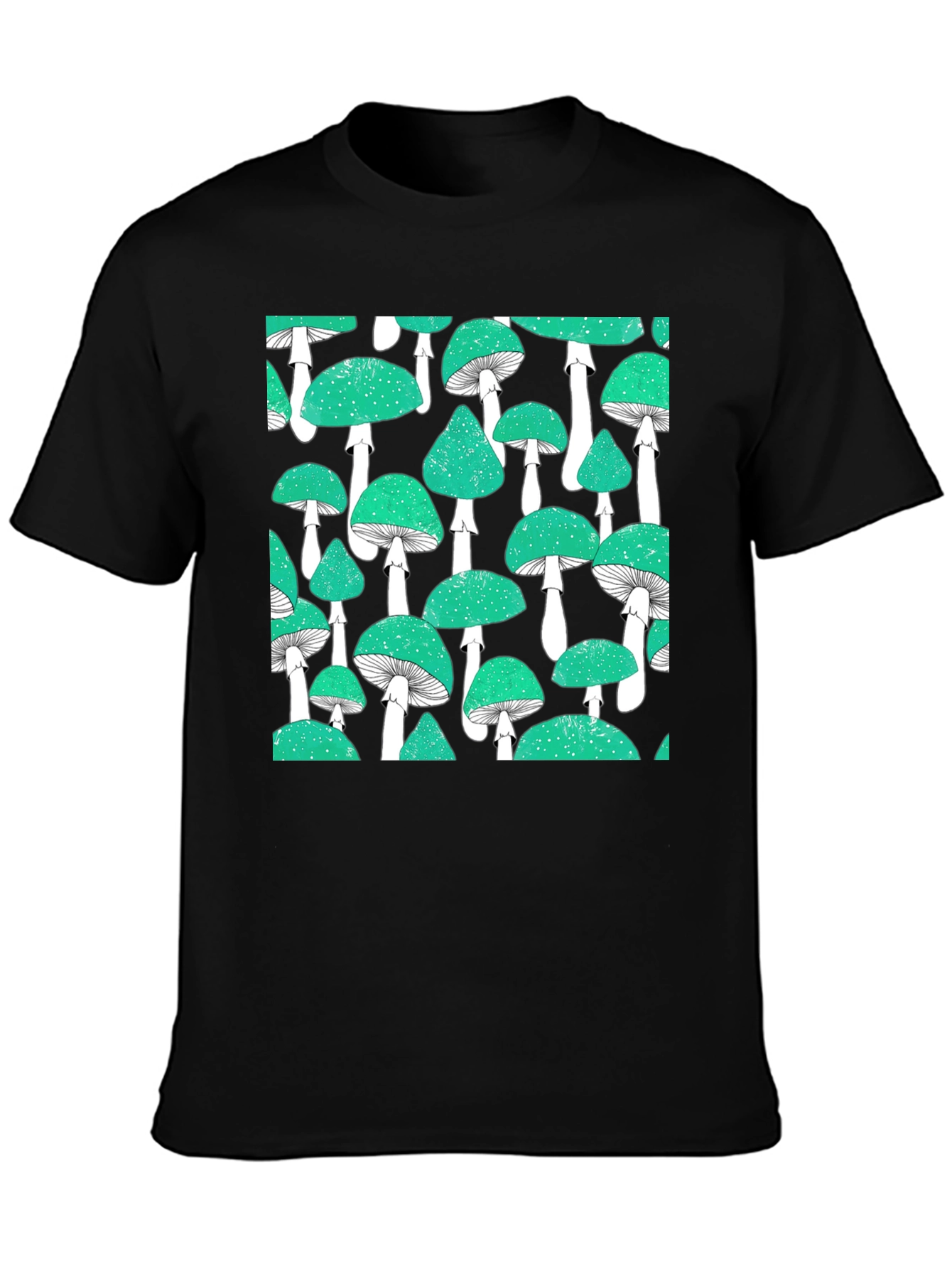 Mushroom Patterned T-Shirt