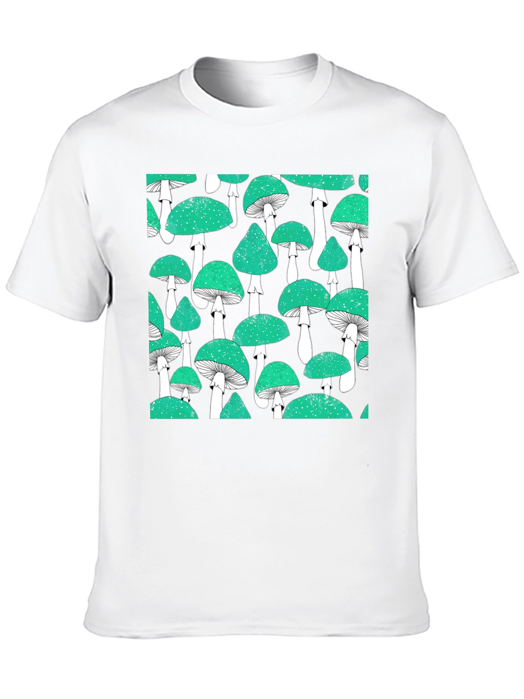 Mushroom Patterned T-Shirt