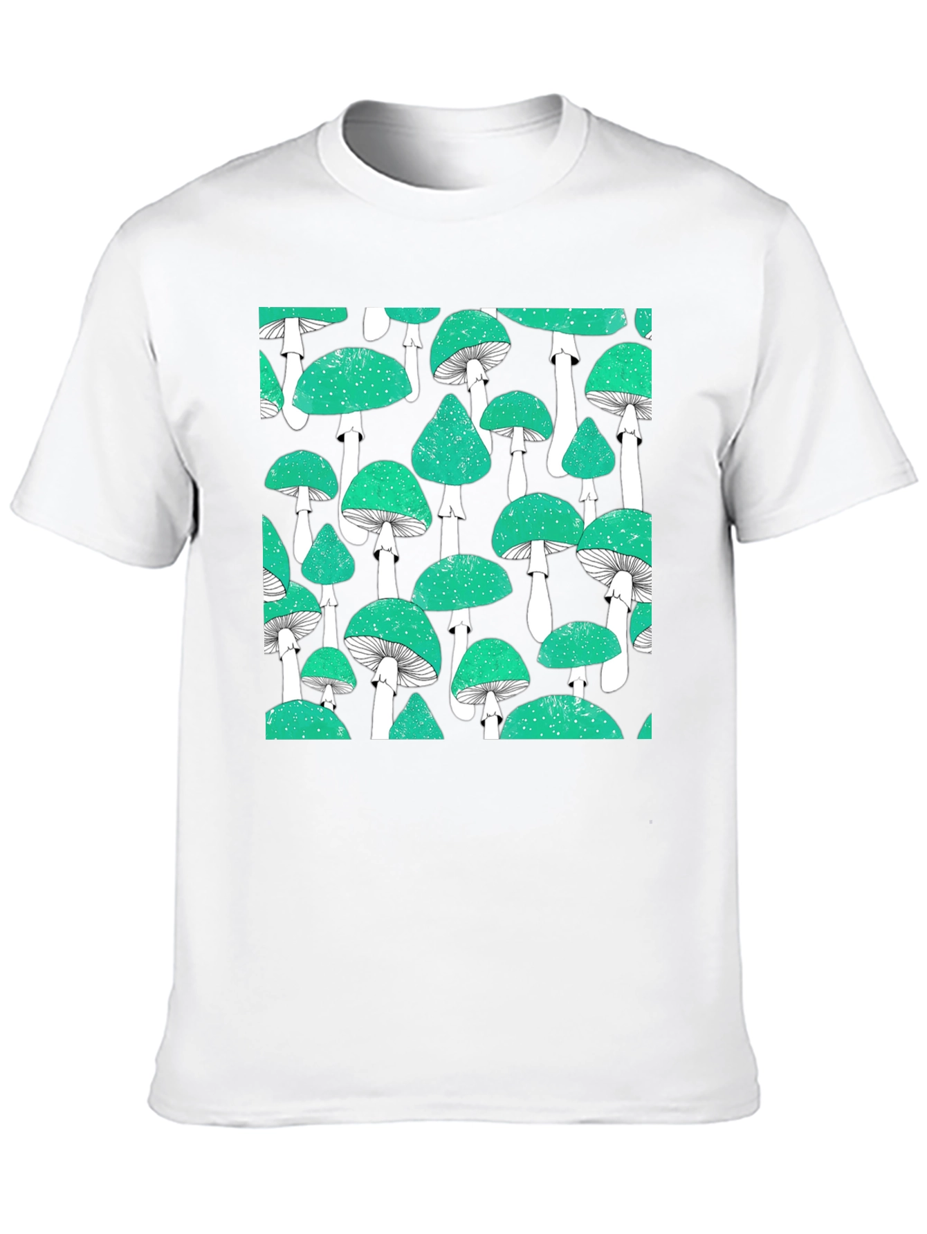 Mushroom Patterned T-Shirt