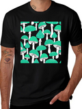 Mushroom Patterned T-Shirt