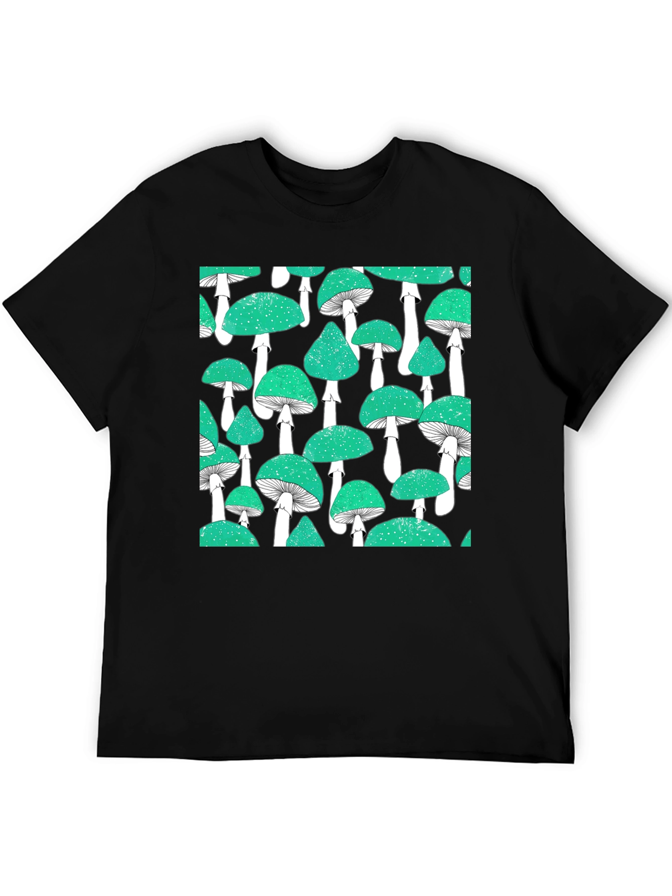 Mushroom Patterned T-Shirt