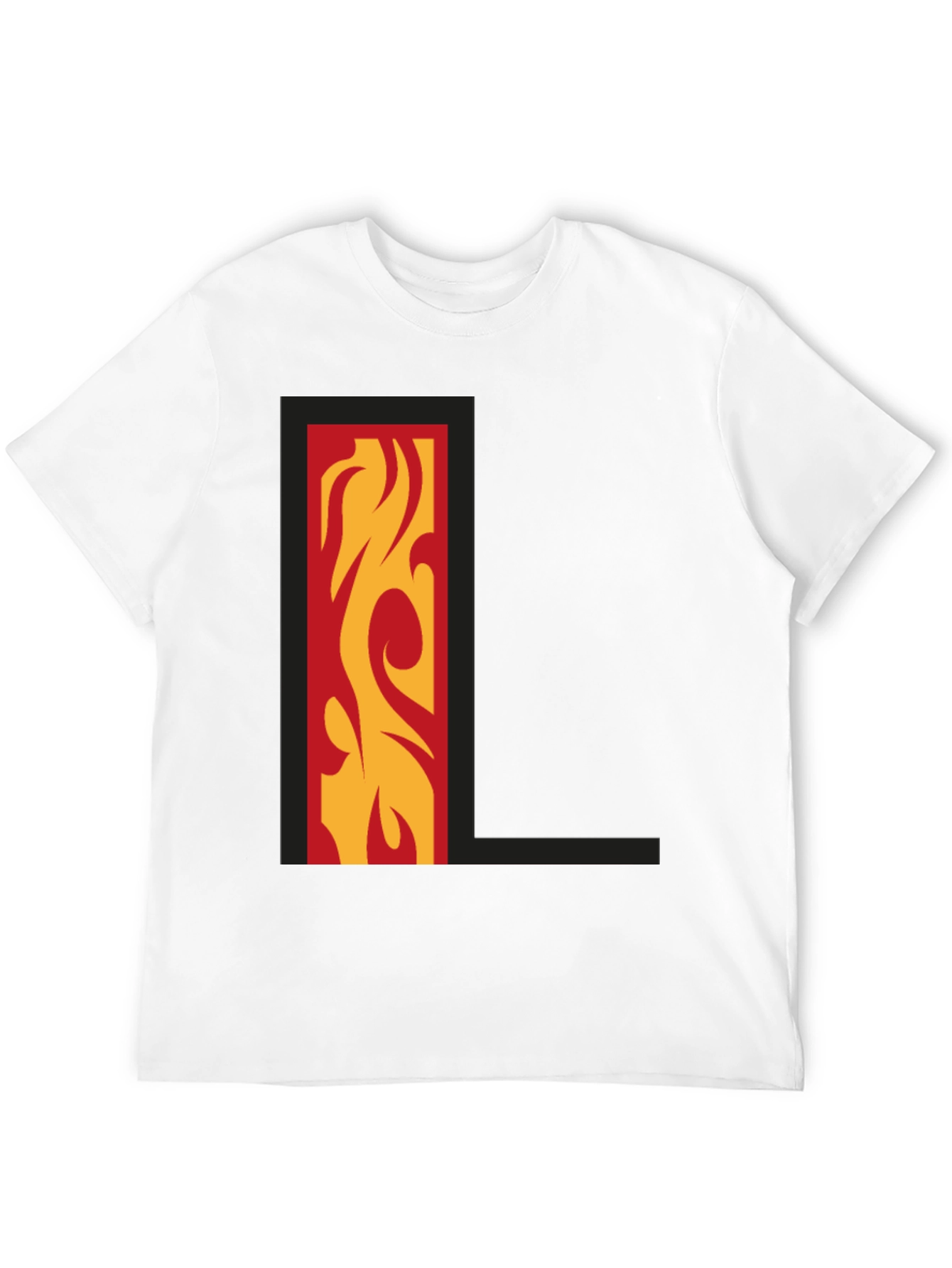 Fiery L Graphic Tee - Bold Style!