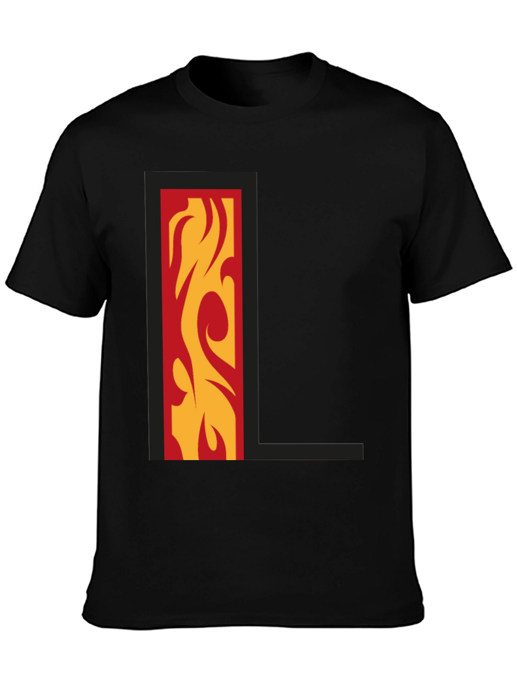 Fiery L Graphic Tee - Bold Style!