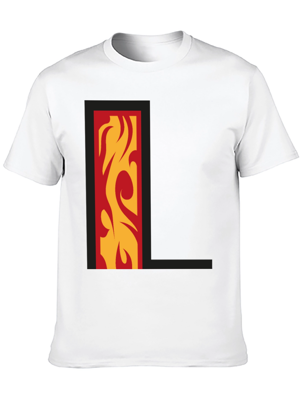 Fiery L Graphic Tee - Bold Style!