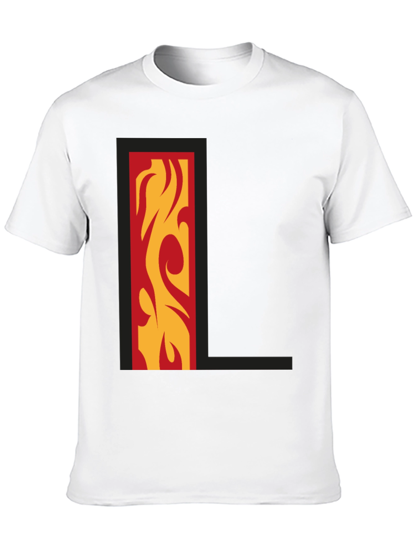 Fiery L Graphic Tee - Bold Style!
