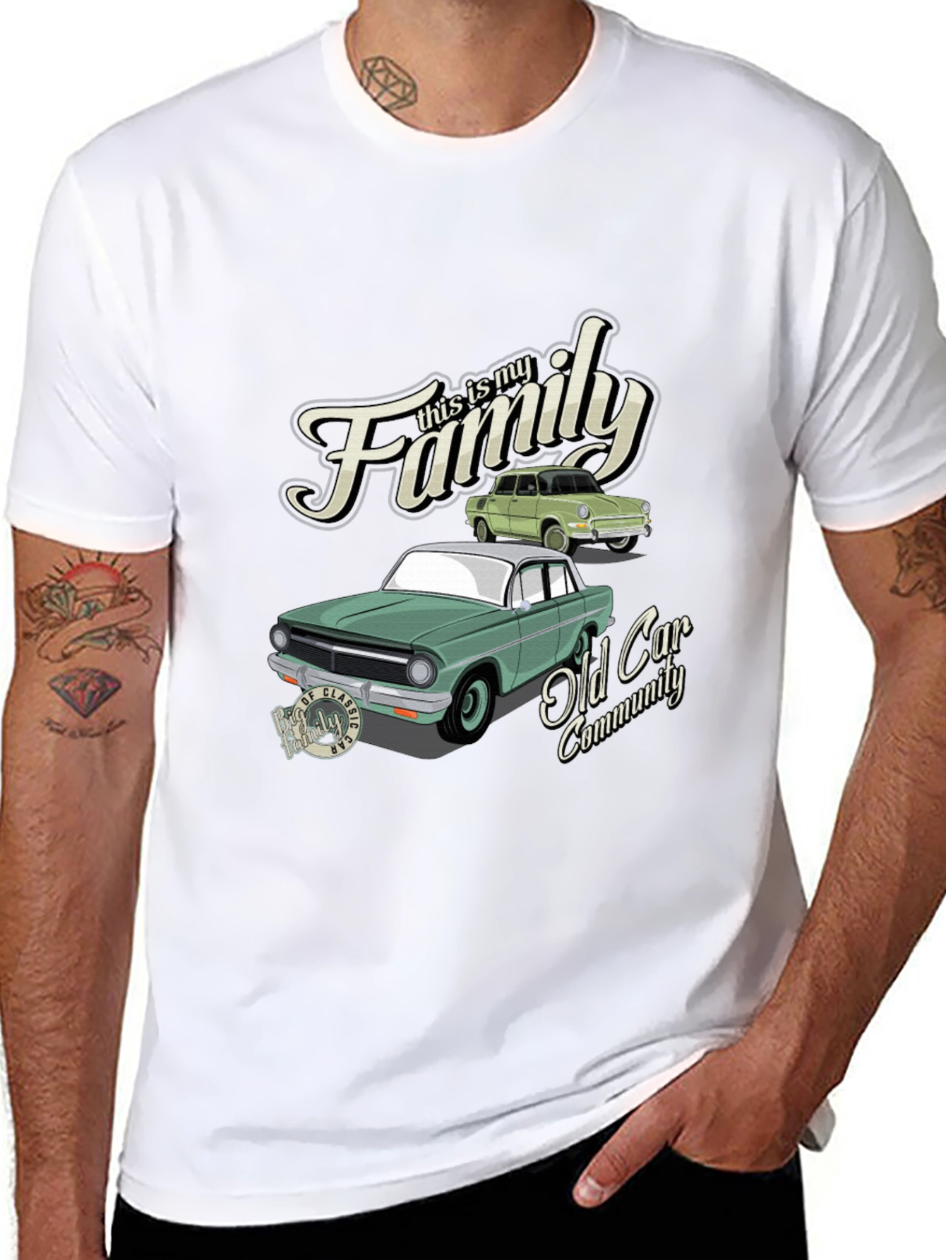 Classic Car Family Community T-Shirt