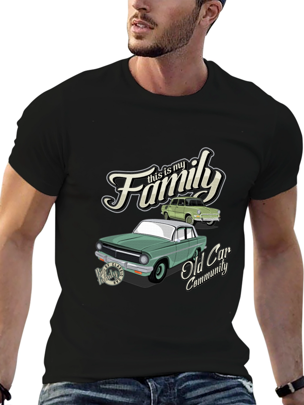 Classic Car Family Community T-Shirt